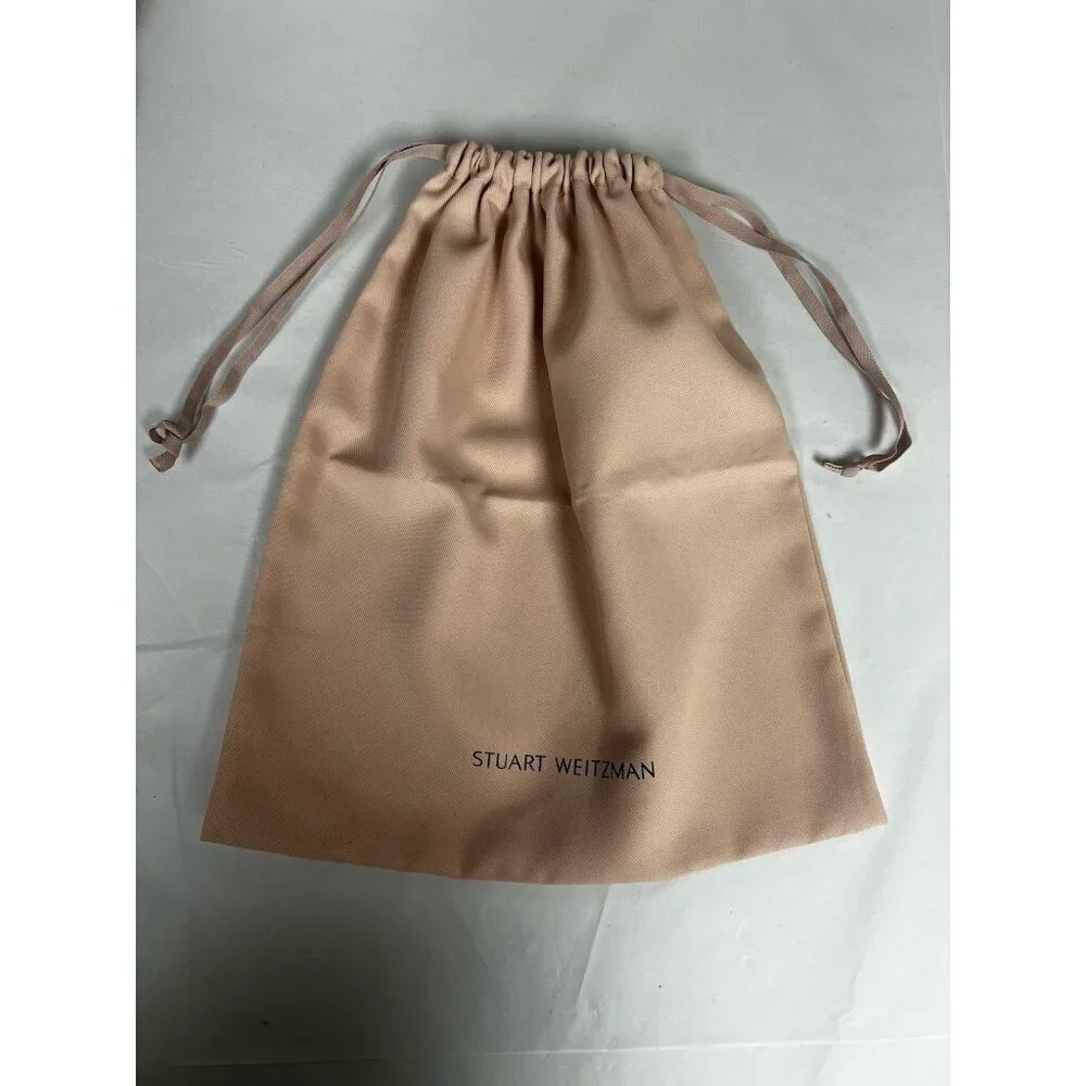 STUART WEITZMAN Pink Drawstring Shoe Dust Storage Travel Bag - 14